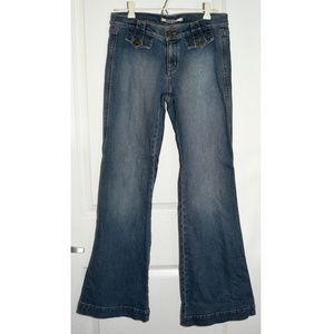 Mavi Adeleen Low to Mid-Rise Y2K Style Flare Jeans